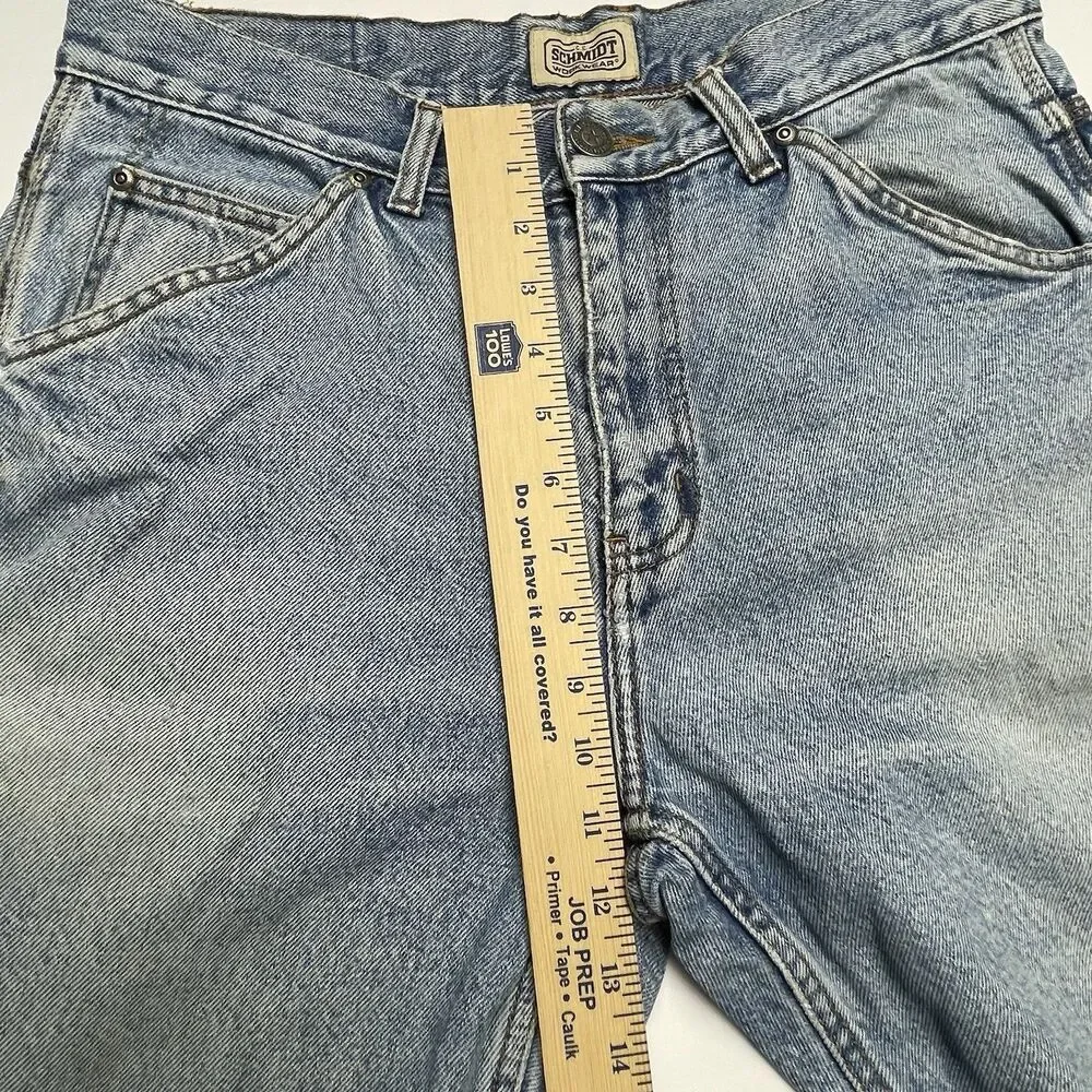CE Schmidt Workwear Carpenter Pants Men's 34x32 Denim Blue Jeans Utility Loop